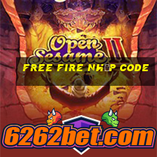 free fire nhập code