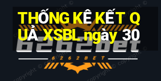 THỐNG KÊ KẾT QUẢ XSBL ngày 30