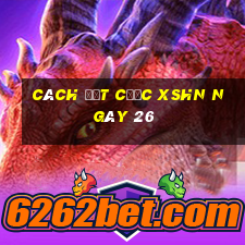 Cách đặt cược XSHN ngày 26