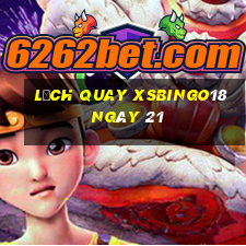 Lịch quay XSBINGO18 ngày 21