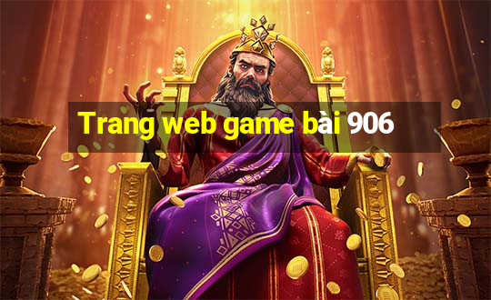 Trang web game bài 906