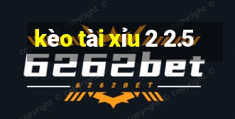 kèo tài xỉu 2 2.5