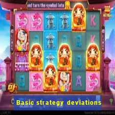 Basic strategy deviations