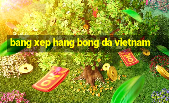 bang xep hang bong da vietnam