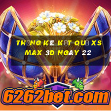 THỐNG KÊ KẾT QUẢ XS Max 3D ngày 22