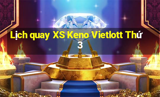 Lịch quay XS Keno Vietlott Thứ 3