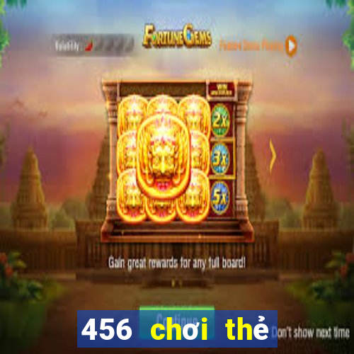 456 chơi thẻ trò chơi