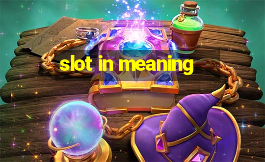 slot in meaning