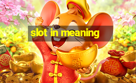 slot in meaning