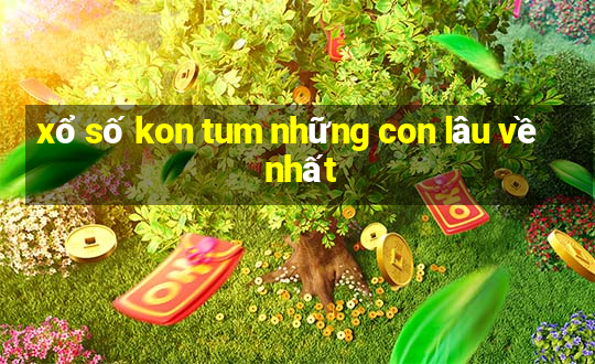 xổ số kon tum những con lâu về nhất