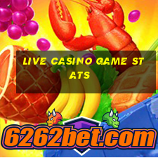 live casino game stats