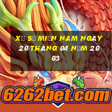 xổ số miền nam ngày 20 tháng 04 năm 2003