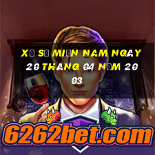 xổ số miền nam ngày 20 tháng 04 năm 2003