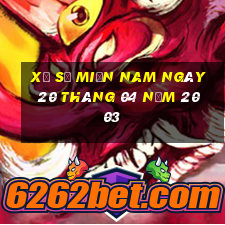 xổ số miền nam ngày 20 tháng 04 năm 2003