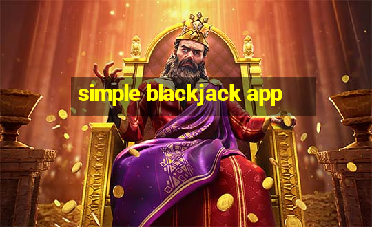 simple blackjack app