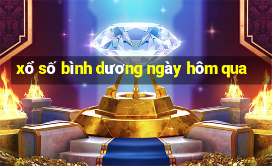 xổ số bình dương ngày hôm qua