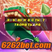 xổ số miền bắc thứ tư trong tháng