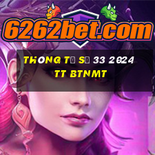 thông tư số 33 2024 tt btnmt