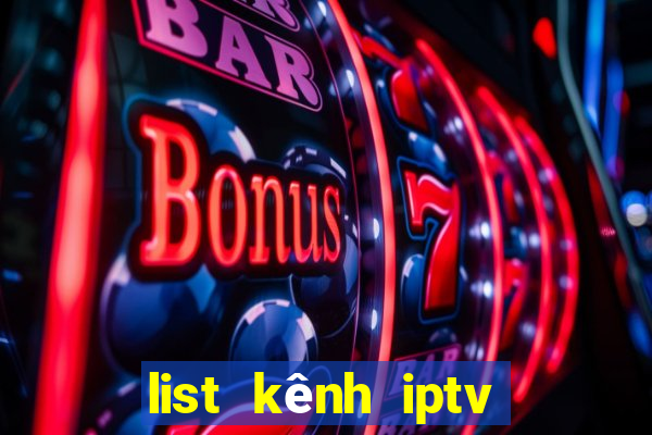 list kênh iptv mới nhất 2022