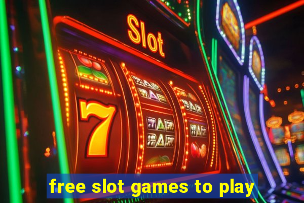 free slot games to play