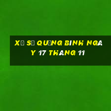 xổ số quảng bình ngày 17 tháng 11