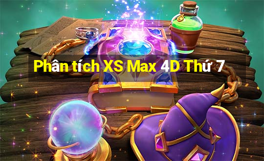 Phân tích XS Max 4D Thứ 7