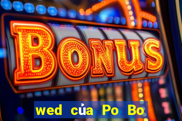 wed của Po Bo có thật không?