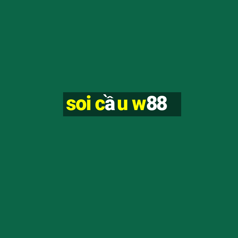 soi cầu w88