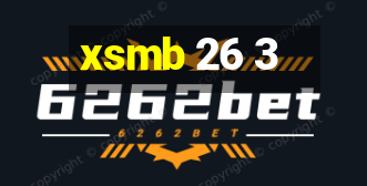 xsmb 26 3