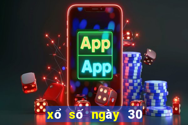 xổ số ngày 30 tháng 10