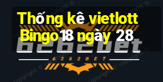 Thống kê vietlott Bingo18 ngày 28