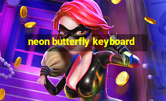 neon butterfly keyboard