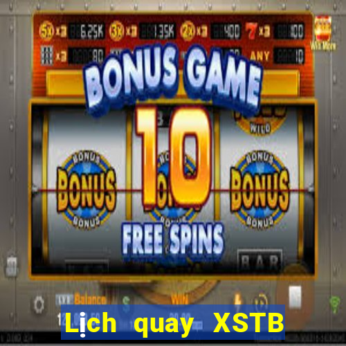 Lịch quay XSTB ngày 17