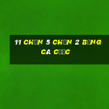 11 Chọn 5 Chọn 2 Bảng cá cược