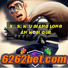 xổ số hậu giang long an hôm qua