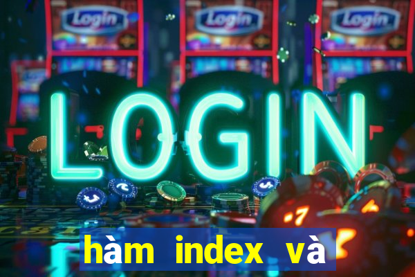 hàm index và match nâng cao