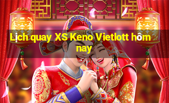 Lịch quay XS Keno Vietlott hôm nay