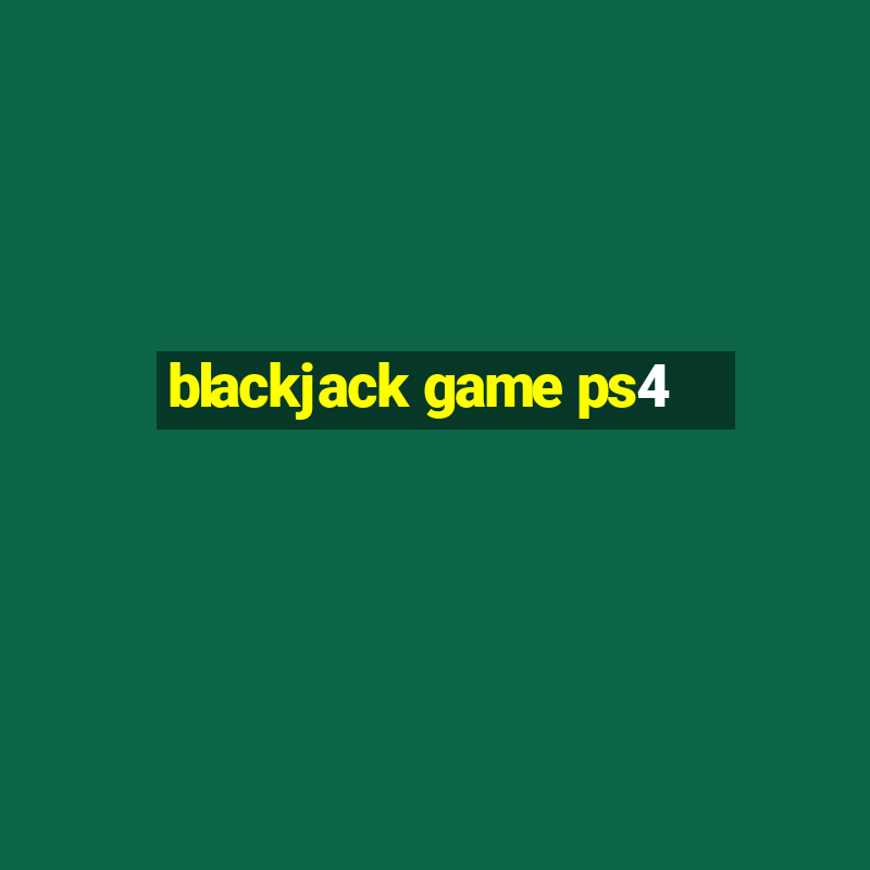 blackjack game ps4