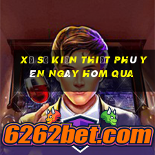 xổ số kiến thiết phú yên ngày hôm qua