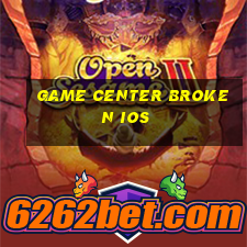 game center broken ios