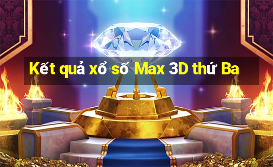 Kết quả xổ số Max 3D thứ Ba