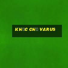 khắc chế varus