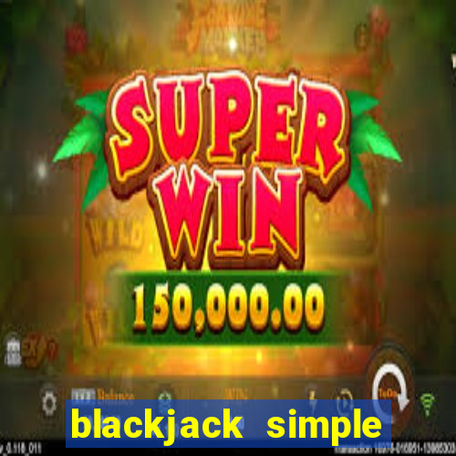 blackjack simple strategy card