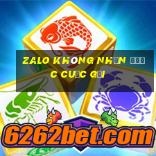 zalo không nhận được cuộc gọi