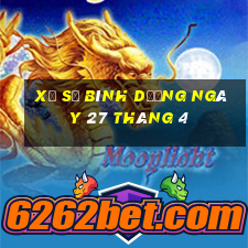 xổ số bình dương ngày 27 tháng 4