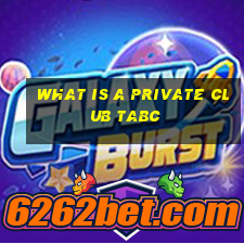 what is a private club tabc