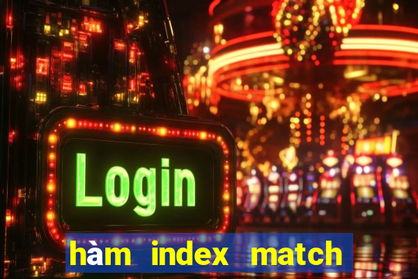 hàm index match trong excel