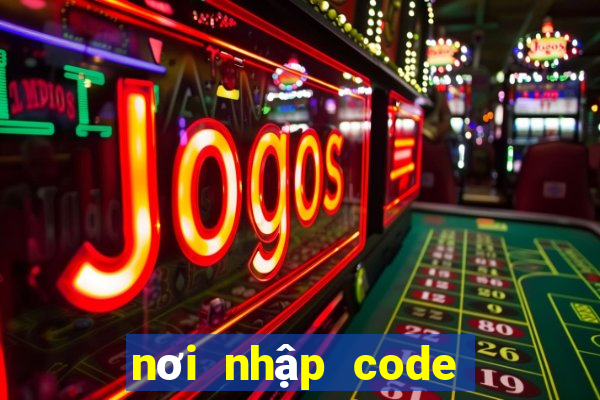 nơi nhập code free fire