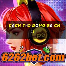 cách tạo dòng gà chọi