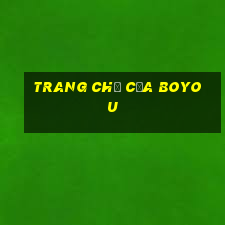 Trang chủ của Boyou